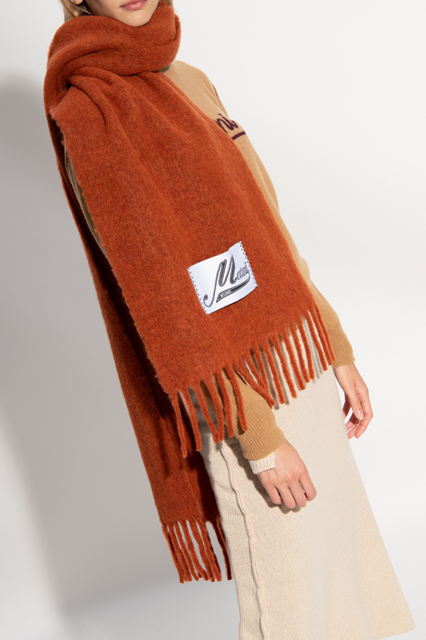Scarf with logo Marni - SchaferandweinerShops VG - Marni